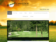Tablet Screenshot of camalochgolf.com
